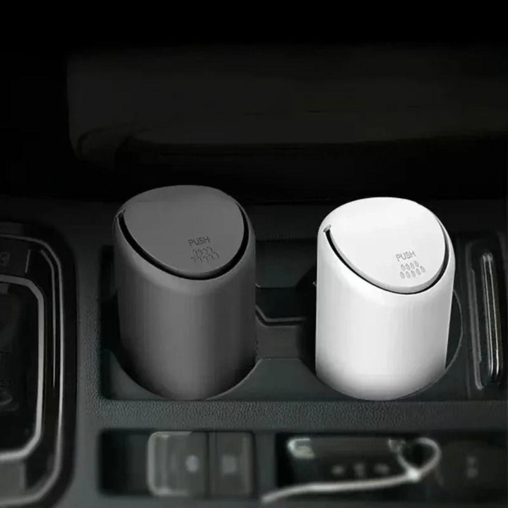 Dustproof Car Garbage Can Universal Auto Organizer Portable Rubbish Bin  Car Interior