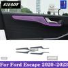For Ford Escape 2020-2023 Car interior Center console transparent TPU Paint protective film Anti scratch sticker LCD screen PPF