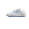 Originals Forum Low Synthetic Leather Velcro Durable Fit Low Top Skate Shoes Women Sneaker White Blue GY7985