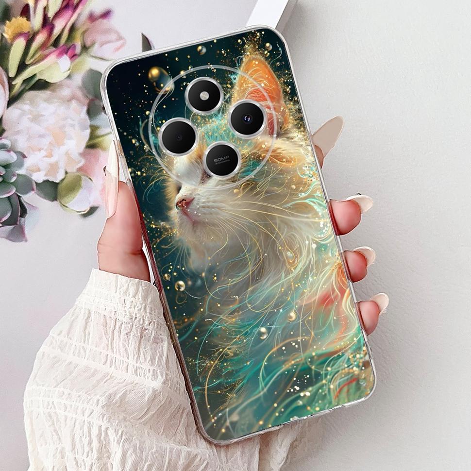 For Xiaomi Redmi 14C Casing Fashion Heart Cat Cover 6.88" Soft TPU Phone Protective Shell For Xiaomi Redmi 14R 14C Cases Coque