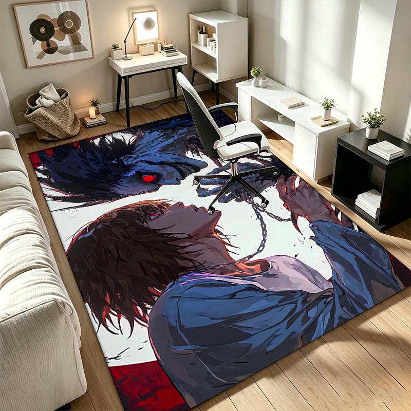 Death Note A rug suitable for office chair areas living rooms and computer desks perfect for home offices and an ideal holiday gift