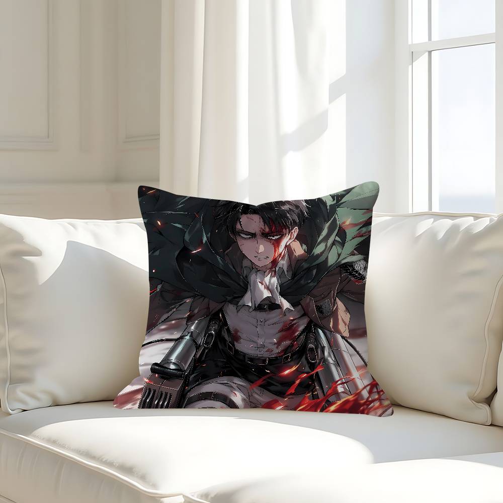 L-Levi A-Ackerman Pillow Case Removable Washable Cushion Cover – All-Season Soft Linen