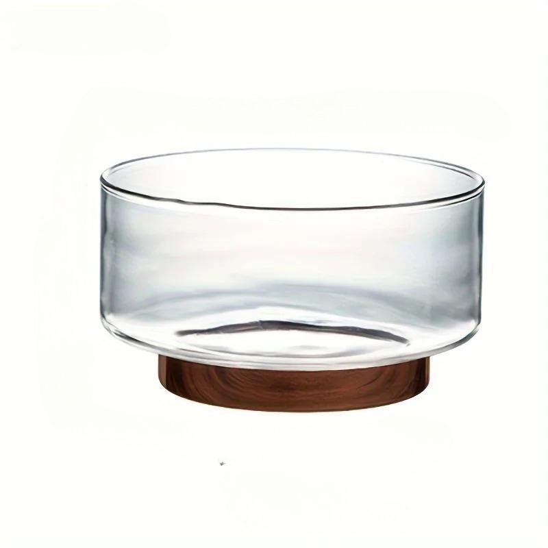 1711/1711ml Transparent Glass Salad Bowl Multifunctional