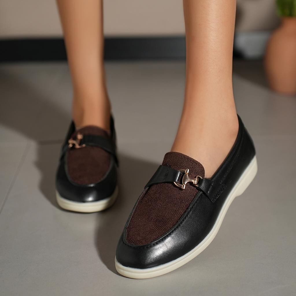 Fashion Woman 2025 Trend Women Loafers Slip on Ladies Flats Brand High Quality Spring Autumn Casual Flat Leather Single Shoe