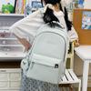 Schoolbag Korean schoolbag for girls, simple large-capacity backpack, junior high school student, high school, primary school student, lightweight 