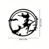 Gothic Witch Castle Metal Wall Art, Halloween Decor, Unique Iron Hanging Ornament, Modern Home Bedroom Decoration, Waterproof Rustproof