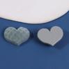19mm Cream Flocked Heart Stickers for DIY Jewelry, Earrings & Phone Cases
