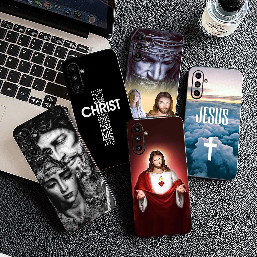 Phone Cover for Xiaomi Redmi 15 9A 9C NFC 7A 9T Note 9 8 7 8T 15c A5 Casing Case God Jesus Christian Jehovah Cross Christ