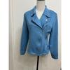 Women's Jacket Spring and Autumn New Slim Fit Lapel Zipper Ladies Coats Tops Fashion Long Sleeve Leather Fleece Warm Short Jackets for Women