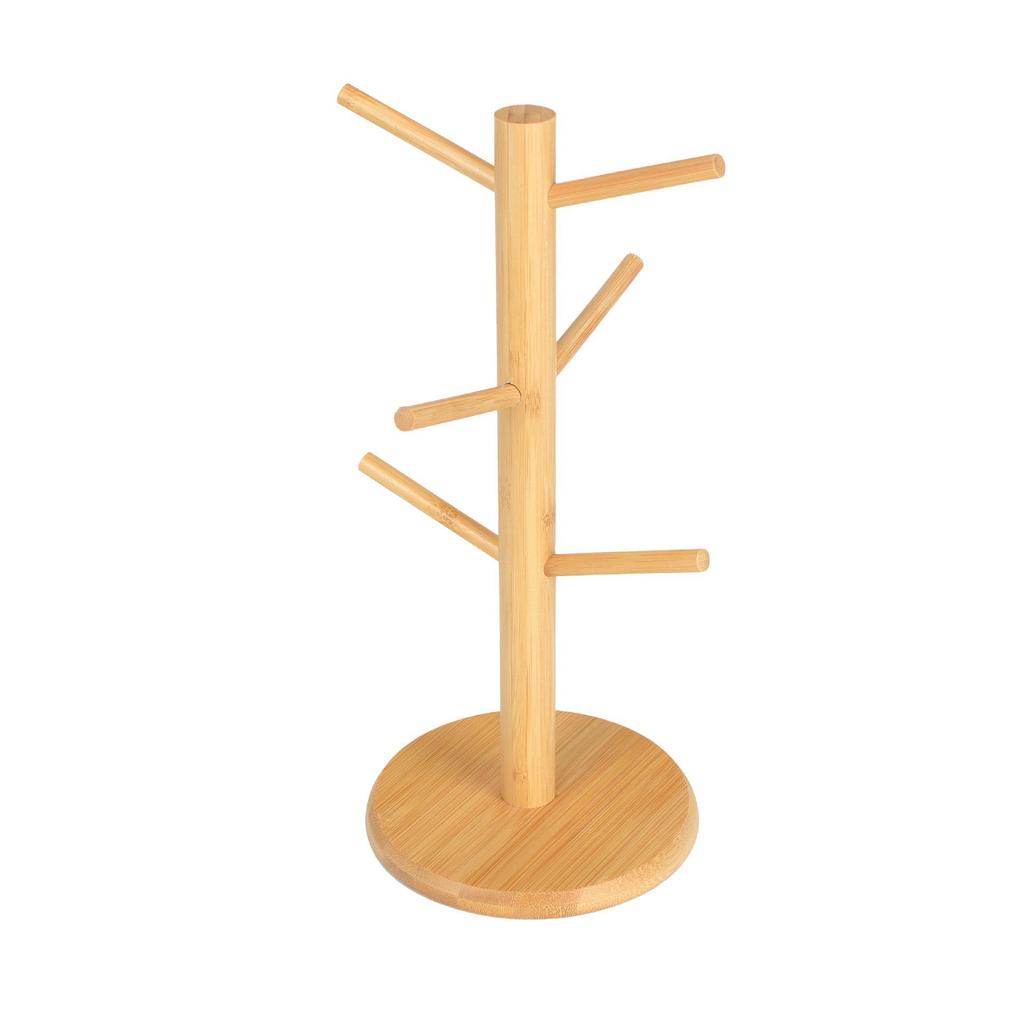 Bamboo Draining Mug & Cup Holder Tea Rack