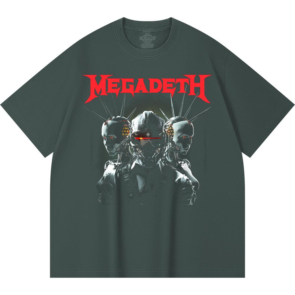 230 g/m² 100% Bavlna T-shirt Heavy Metal Rocková Kapela Tisk Populární Hudby Unisex Těžký Bavlněný T-shirt