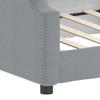Daybed Light Grey 90x190 Cm Fabric