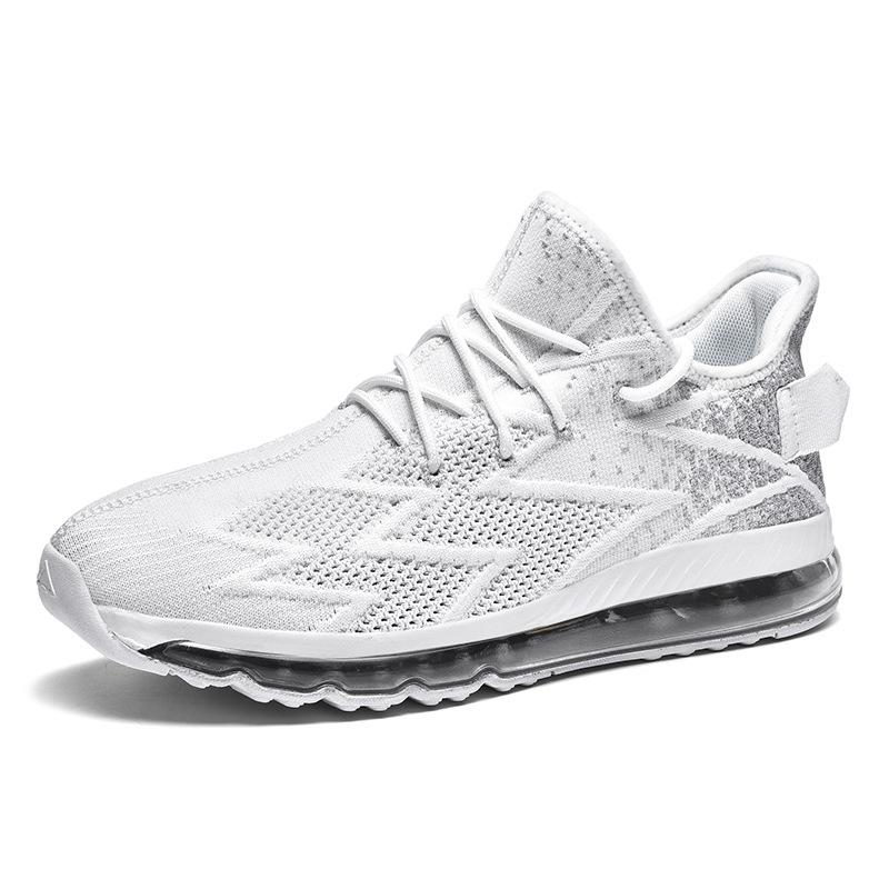 Tide air cushion full palm running shoes casual daily sports fly-woven upper lace-up 39