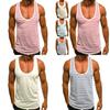 Premium Quality Men's Stripe Sleeveless Vest For Summer Beach Training And Gym