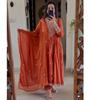 Women Cotton Anarkali Salwar Kameez Set Bollywood Party Wear Designer Top Tunic Kurti