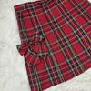 Fustă Scurtă Uniformă Carouri Roșii cu Talie Ajustabilă Fustă Plisată Cravată Stil Casual Colegial Îmbrăcăminte de Vară