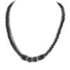 Les Trésors De Lily [N8853] - Black Silver 'Sissi' Necklace
