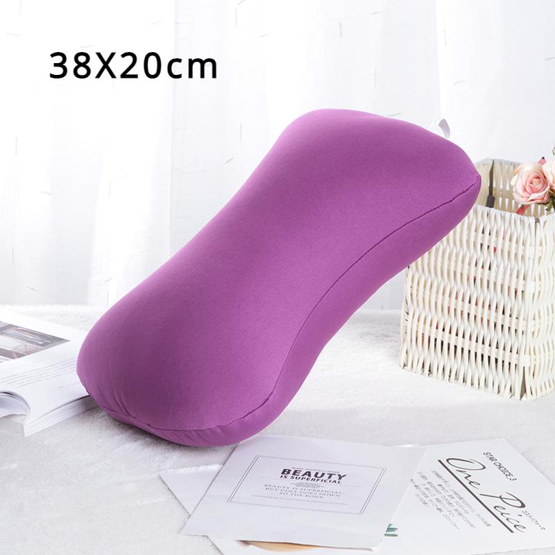 Super Soft Head PillowCase Micro Mini Microbead Back Cushion Pillow Roll Pillow Head Convenient Travel Pillow Bed Decoration
