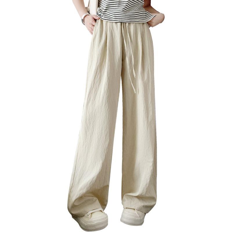 Yamamoto pants women's summer thin new spring high waist loose drape casual ice silk wide-leg pants