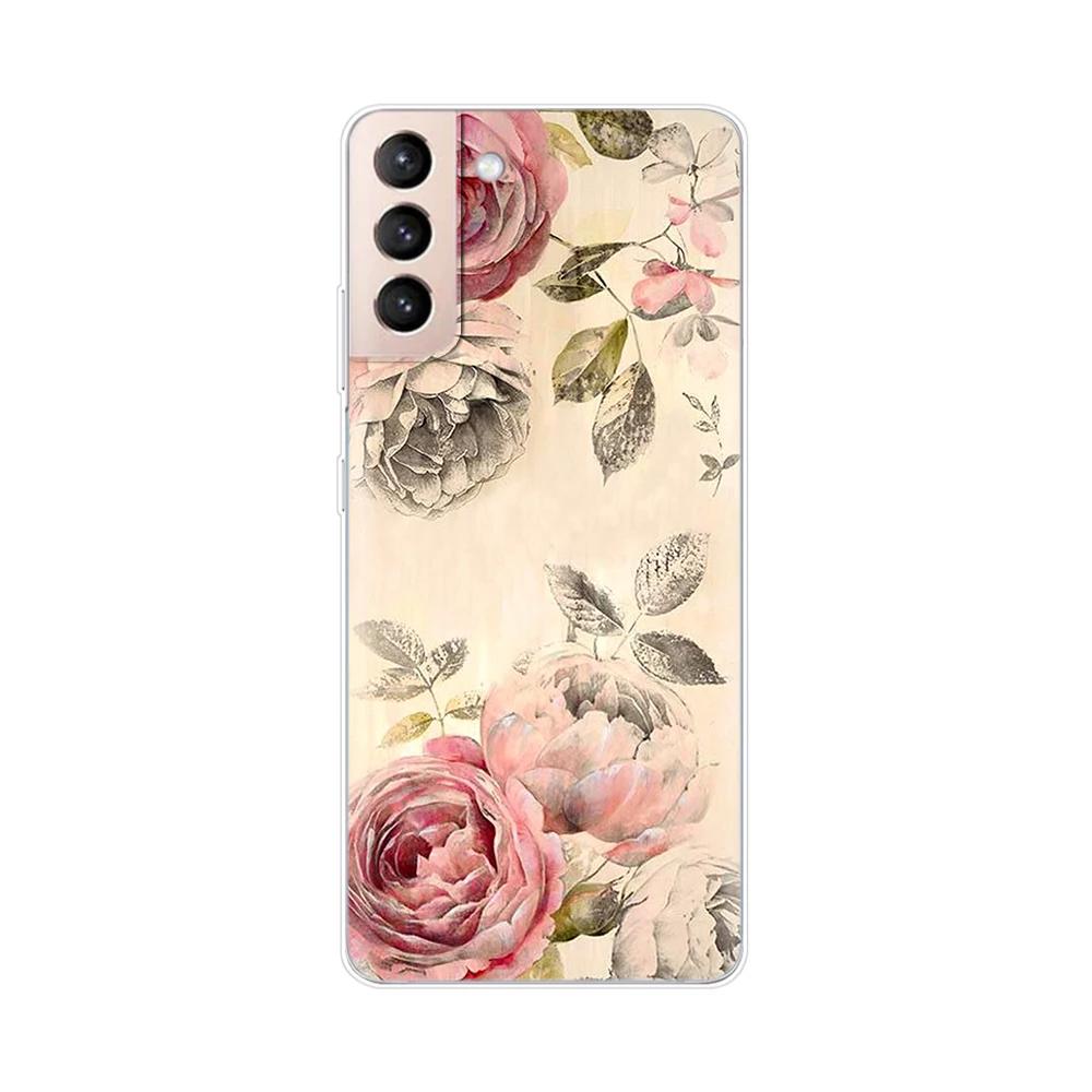 For Samsung Galaxy S21 S 21 FE Plus Case Soft TPU Phone Back Cases Cover for Samsung S21 Ultra GalaxyS21 Silicone Phone Case