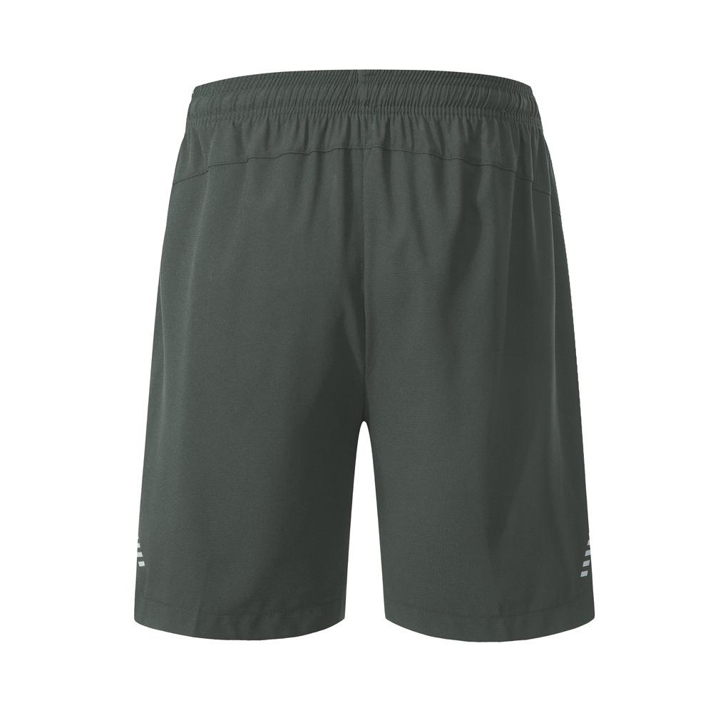 Men s Breathable Quick-Dry Stretch Running Shorts Large темно-серого