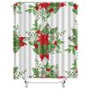 TU Floral Shower Curtain Botanical Greenery Plants Pattern Bathroom Decor Nature Theme Washable Fabric Liner