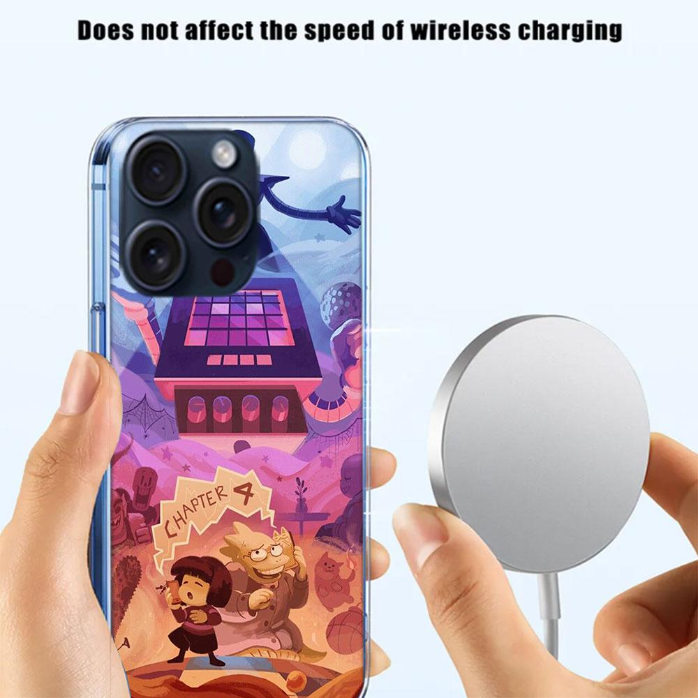 Chapter art Undertale Clear Phone Case For Iphone 17 Air 16 Pro Max 15 Pro 14 Plus 17E 16E 11 13 12 Mini Cover Cases Fundas Cell