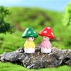 [4/8 Mushroom Fairy Dolls] 4/8 Resin Mushroom Fairy Dolls | Creative Cartoon Statues, Suitable for Fairy Garden Decoration, Cake