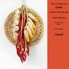 Simulated Vegetable Skewers Garland with Red Peppers, Garlic, and Peanuts for Farmhouse Decoration