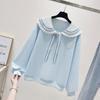 La Chapelle Soft Girl Sailor Collar Long Sleeve Sweatshirt
