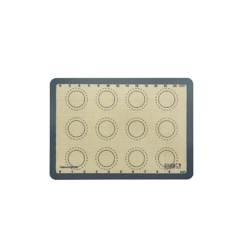 1 Stück Silikon Backmatte mit Skala Roll- und Knetunterlage Gebäckwerkzeuge Pizzateig Antihaft-Silikonmatte für die Küche
