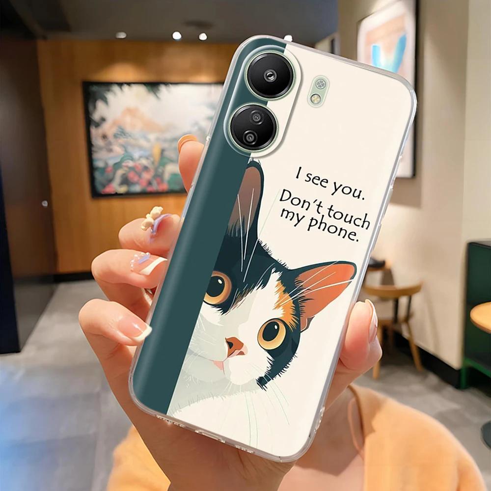 Pour Poco C65 Coque Silicone TPU Souple Mignon Lapin Léger Coque Arrière Pour Xiaomi POCO C 65 4G pocoC65 Léger Funda Coque