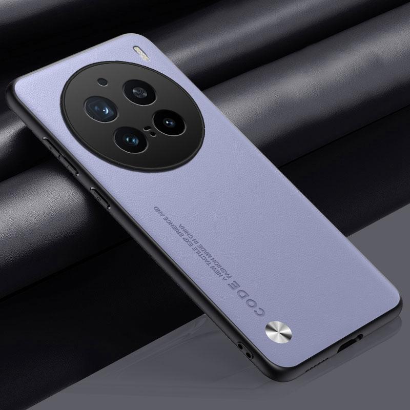 Luxury PU Leather Case For Vivo X200 Pro Back Cover Matte Silicone Shockproof Full Protection Phone Case For Vivo X200Pro 5G