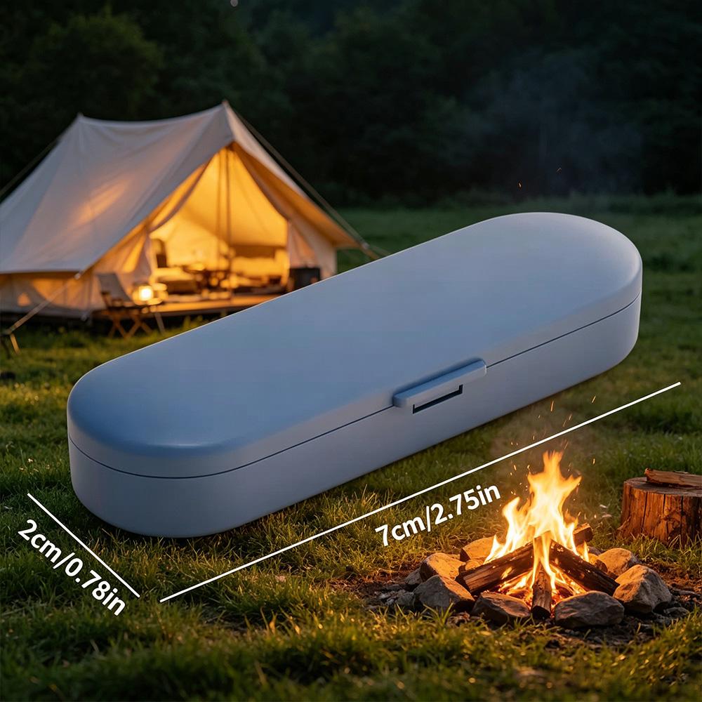 Portable Mini Lightproof Sealed Medicine Box, Waterproof Pill Storage Case for Outdoor Camping & Daily Use