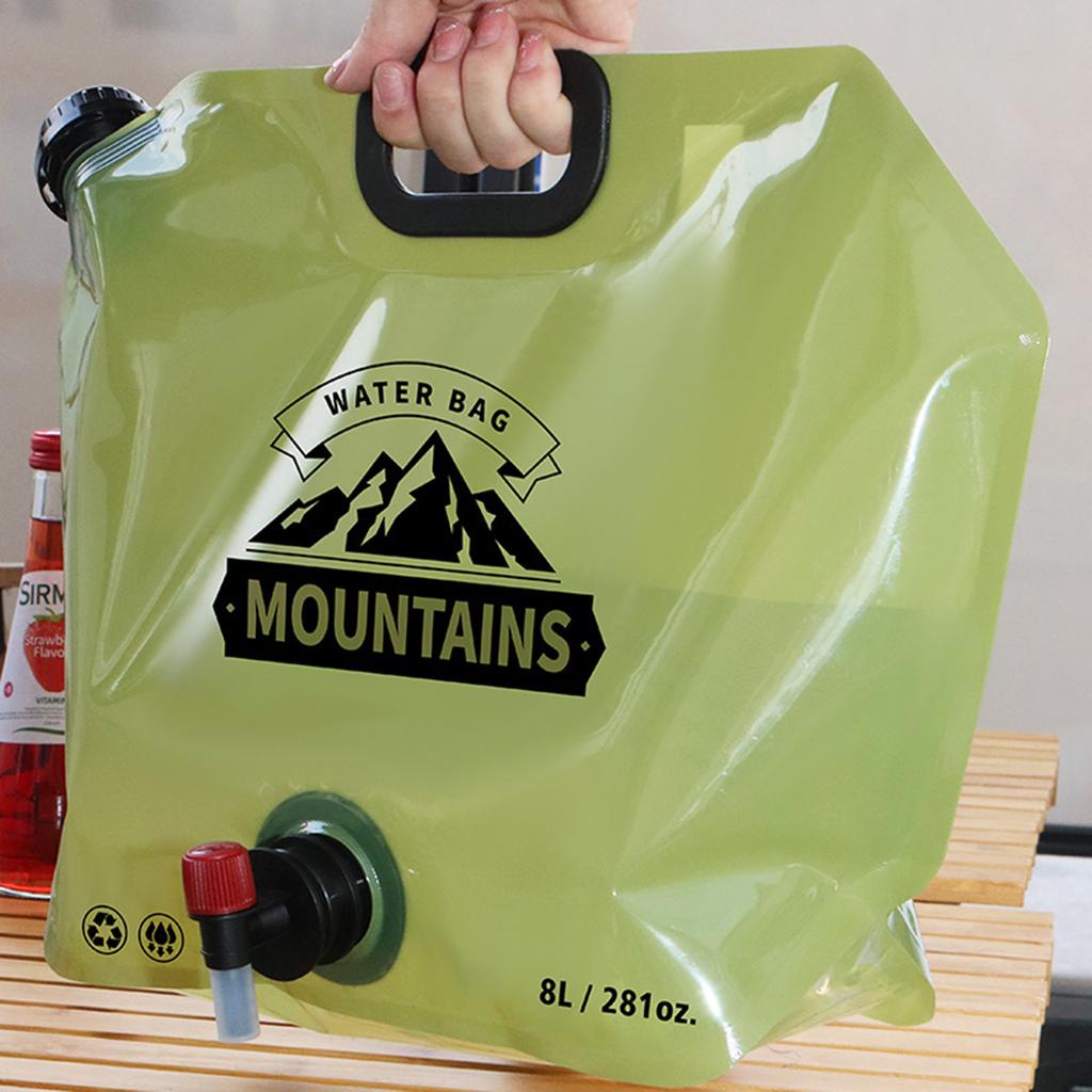 Food Grade Foldable Water Bag Portable Camping Storage Container For Outdoor Travel Car Emergency Use