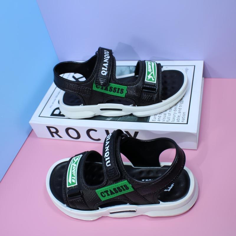Children's Sandals Boys' Slippers Summer Beach Shoes Outdoor Middle and Older Children's Cool Slippers Breathable