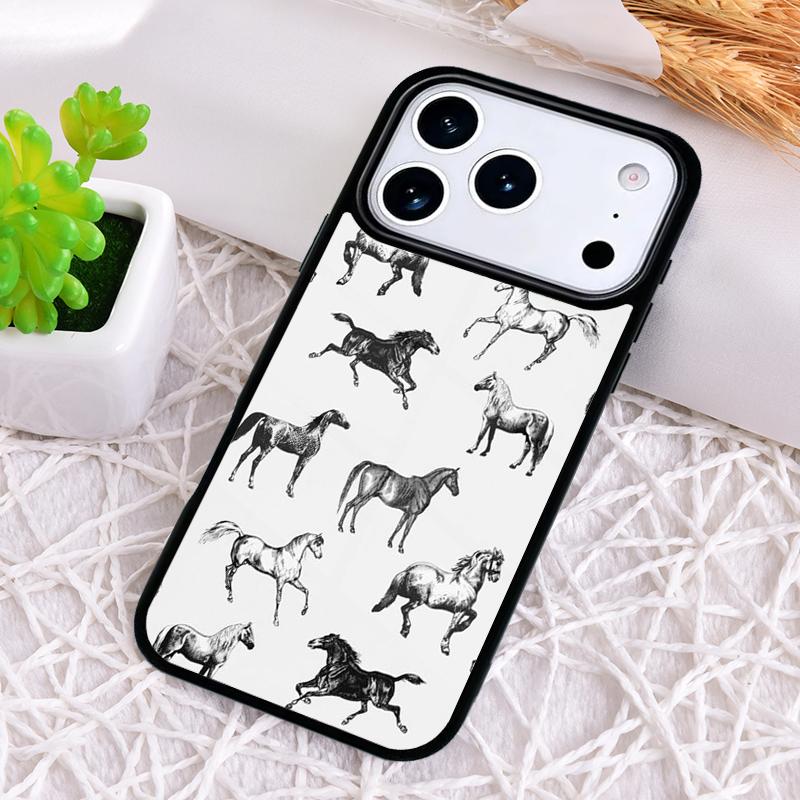 Beautiful Horse Phone Case for iPhone 17 Air 16 15 11 12 14 13 Pro Max Shockproof Cover