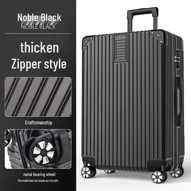 Sturdy 20  Leather Spinner Luggage, Large Capacity Carry-on with Password Lock for Men & Women 20-inch - Carry-on