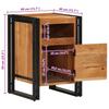 Nightstand 40 x 40 x 59 cm Solid Acacia Wood