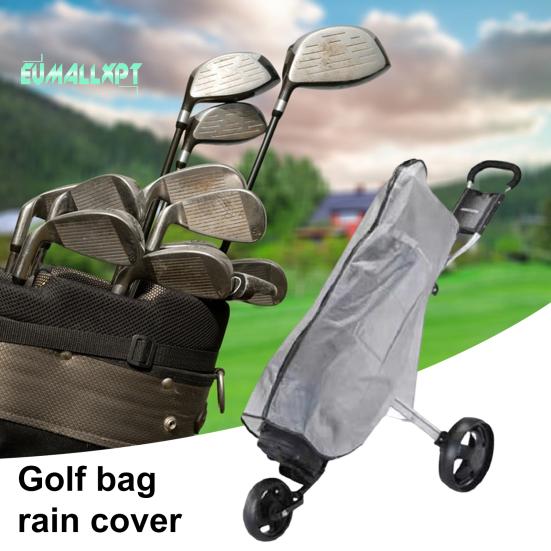 Copertura antipioggia pieghevole per sacca da golf - Impermeabile e antipolvere, copertura antipioggia trasparente in PVC, resistente, per golfisti donne uomini