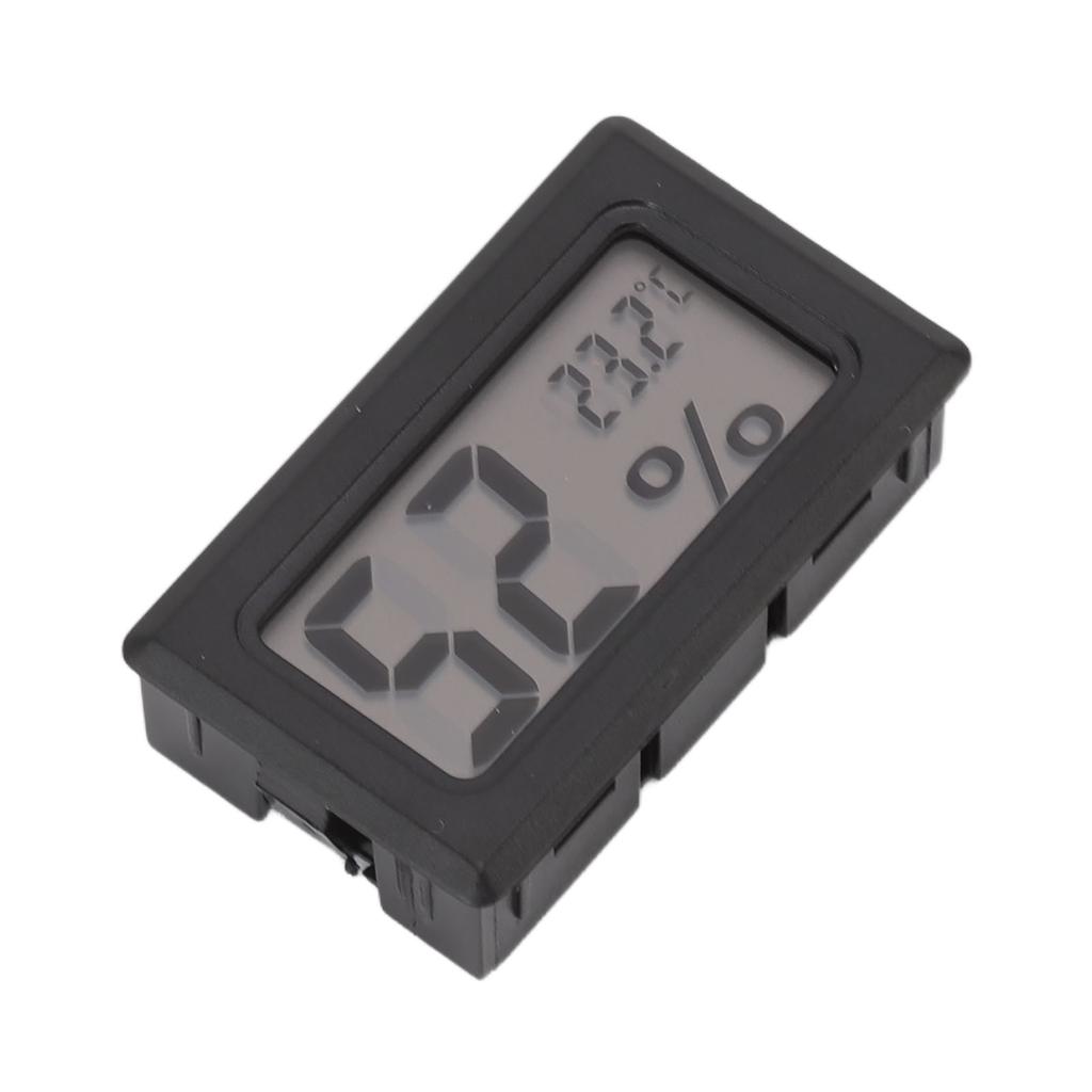 Thermometer Hygrometer Black LCD HD Digital Display Embedded Electronic Temperature Humidity Meter