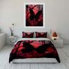 Conjunto de Decoración Artística de Mariposa Gótica Juego de Ropa de Cama con 1 Funda de Edredón 2 Fundas de Almohada Individual Doble King Queen, Regalo