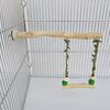 Holz Papageien Sitzstange Stange Doppellagiges Schaukelspielzeug für Vogel Tigerhaut Krallen Schleifen Schnabel Schleifen Sitzstange Vogelkäfig Zubehör