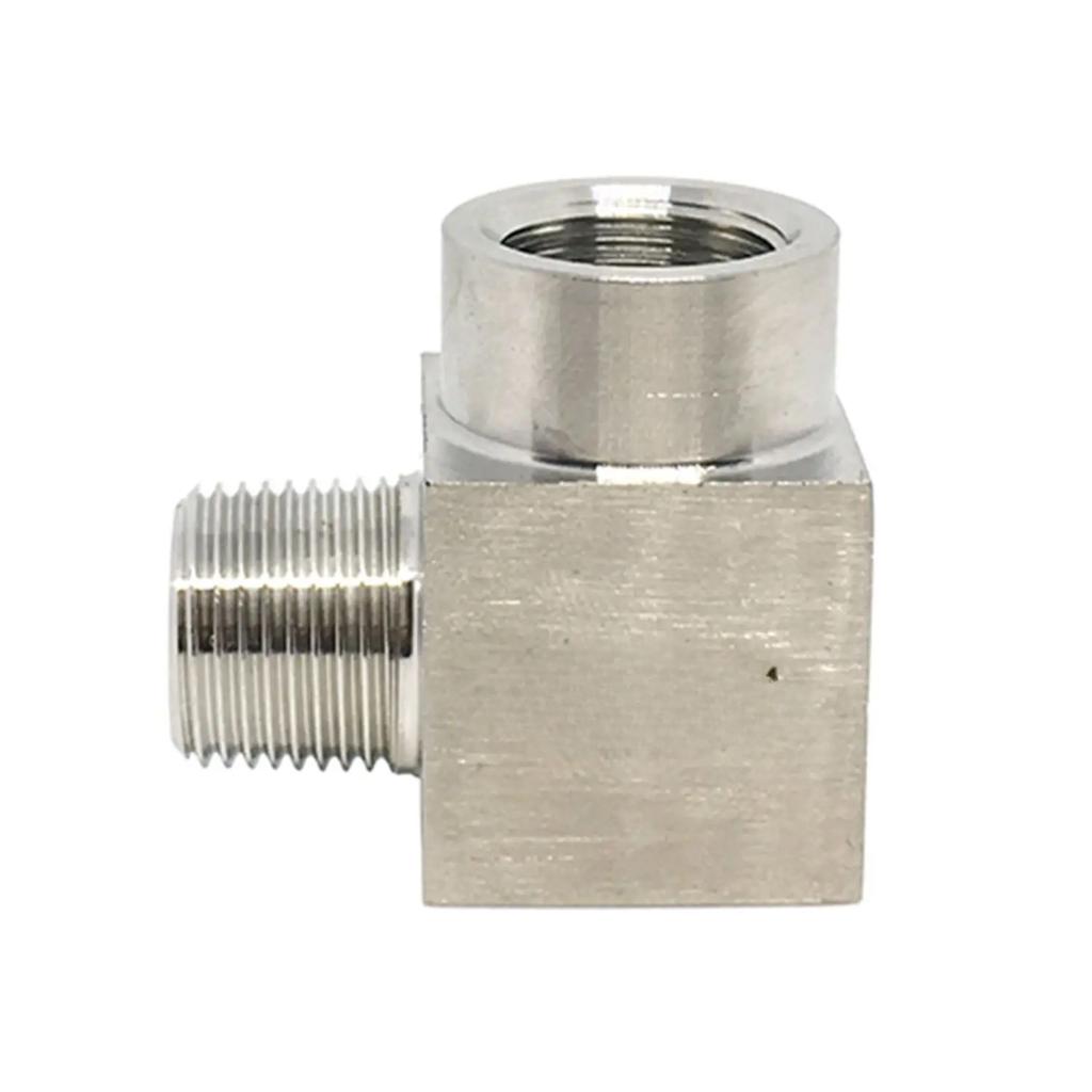 High Presssue 1/8" 1/4" 3/8" 1/2" 3/4" 1 BSP NPT Female Male Elbow 90 Deg Connector Coupler 304 Stainless Pipe Fitting Water Gas