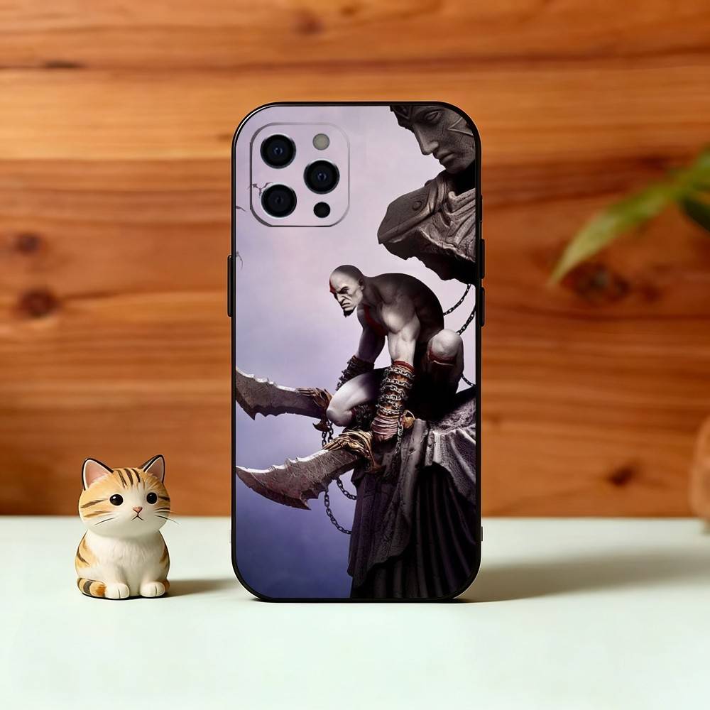 G-Gladiator W-War K-Kratos Phone Case For iPhone 17, 16,15,14,13,12,11 Plus,Pro Max, Others Soft Black Cover