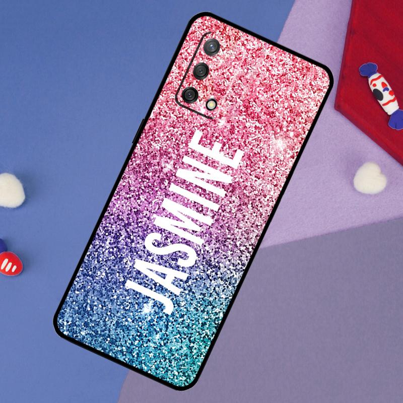 

Personalised Glitter Ombre Sparkly Name Case For OPPO A74 A94 A54 A17 A57 A77 A18 A58 A78 A98 A15 A52 A72 A5 A9 A53S A16 A76 A96 OPPO A16