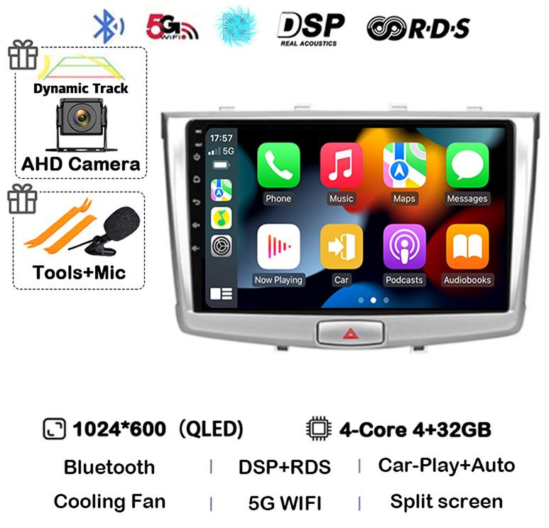 Android 14 Carplay Auto WIFI+4G For GREAT WALL Hover Haval H6 2016 2017 2018 Car Radio Multimedia Player Navigation Stereo GPS