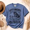 Comfort Colors® Kitty Biscuits Shirt,Cute Cat Shirt, We Knead Em You Need Em Tee, Vintage Bakery Graphic, Gift for Cat Mom.