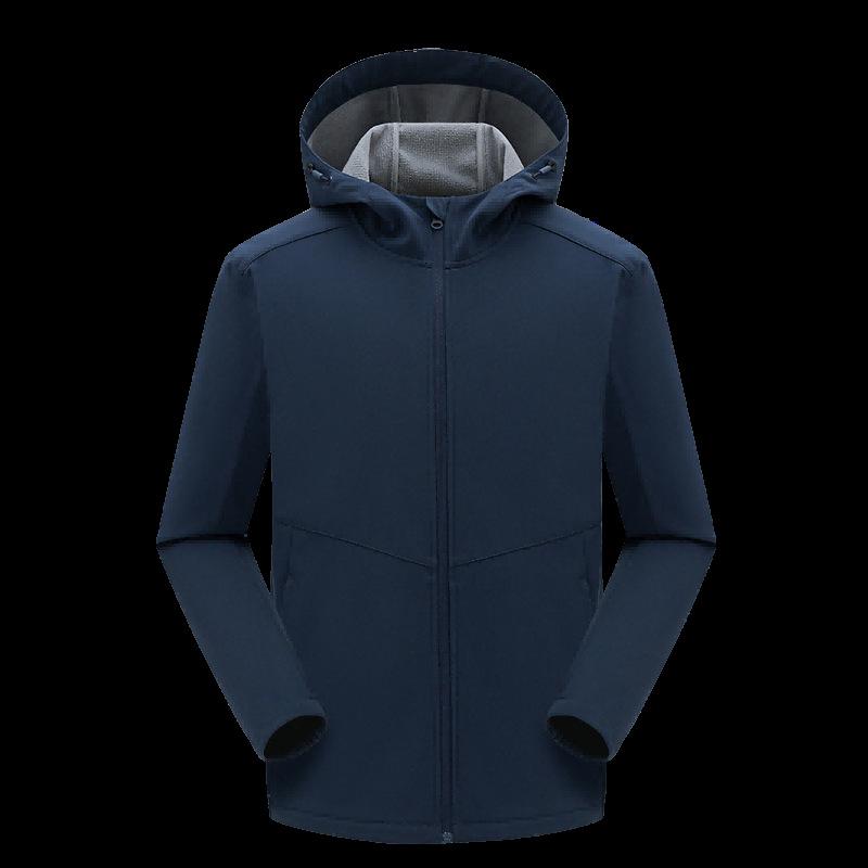 

Ветрозащитная Водонепроницаемая Куртка Софтшелл с Капюшоном - Легкий, Теплый Вафельный Флис для Альпинизма XXL