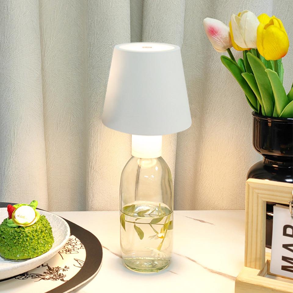 Wireless Table Lamp Touch Sensor LED Rechargeable Desktop Night Light Reading Lamp For Hotel Bar Restaurant Bedroom Decor Light